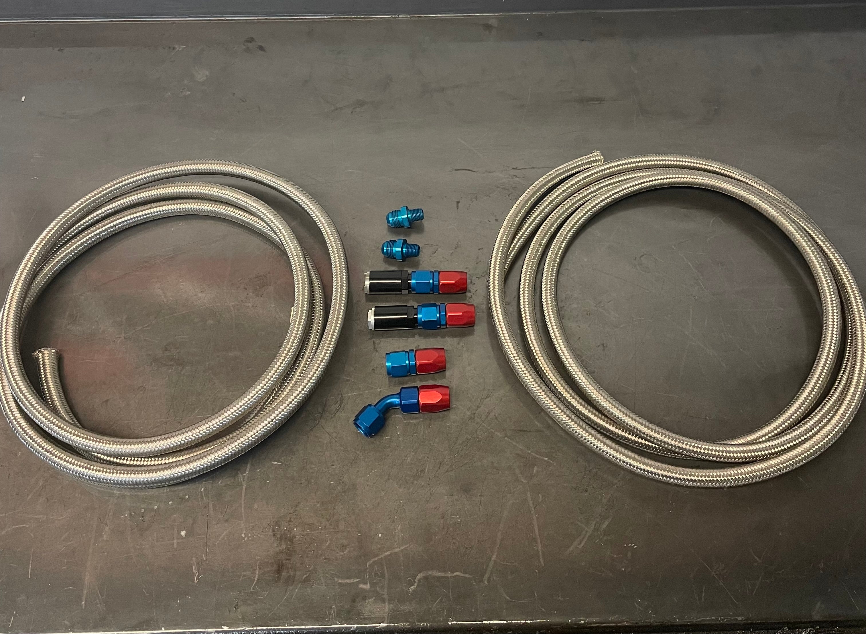Braided Stainless Steel Transmission line kit 47RE 48RE – randcdieseltrans